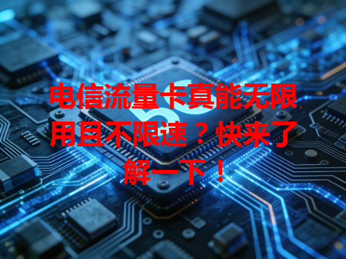 电信流量卡真能无限用且不限速？快来了解一下！