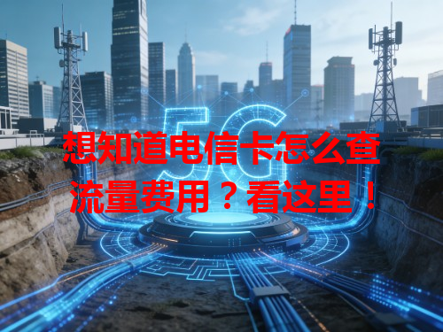 想知道电信卡怎么查流量费用？看这里！