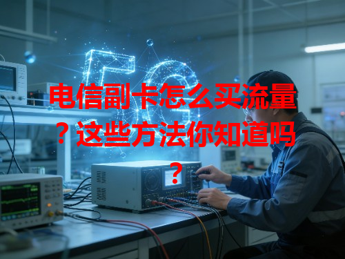 电信副卡怎么买流量？这些方法你知道吗？