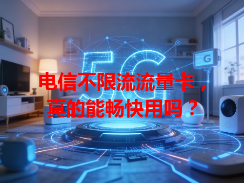 电信不限流流量卡，真的能畅快用吗？