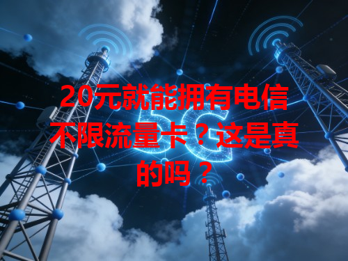 20元就能拥有电信不限流量卡？这是真的吗？