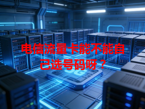 电信流量卡能不能自己选号码呀？