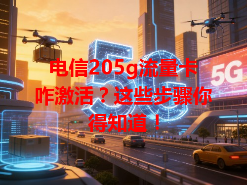 电信205g流量卡咋激活？这些步骤你得知道！