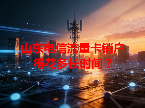 山东电信流量卡销户得花多长时间？