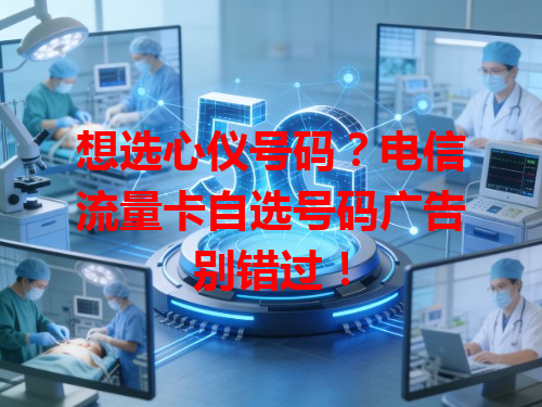 想选心仪号码？电信流量卡自选号码广告别错过！