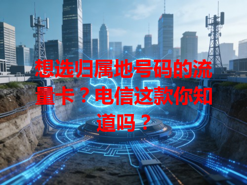 想选归属地号码的流量卡？电信这款你知道吗？