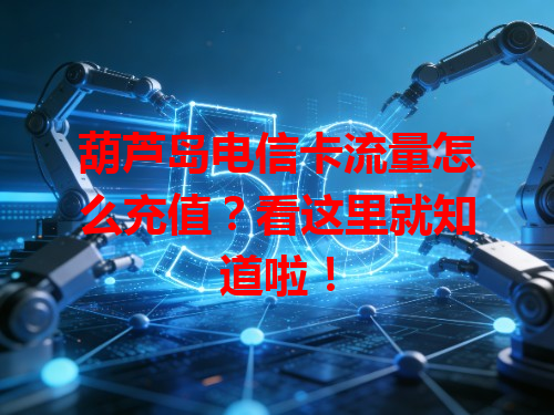 葫芦岛电信卡流量怎么充值？看这里就知道啦！