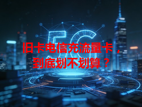 旧卡电信充流量卡，到底划不划算？