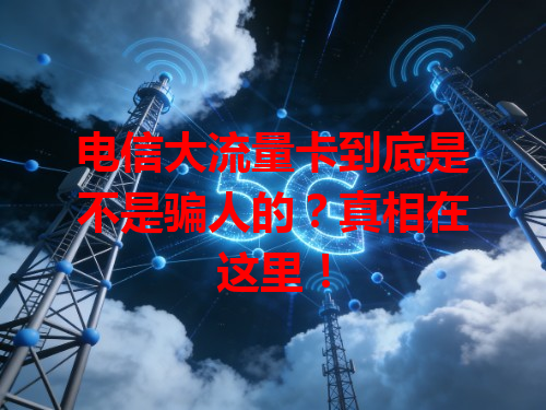 电信大流量卡到底是不是骗人的？真相在这里！