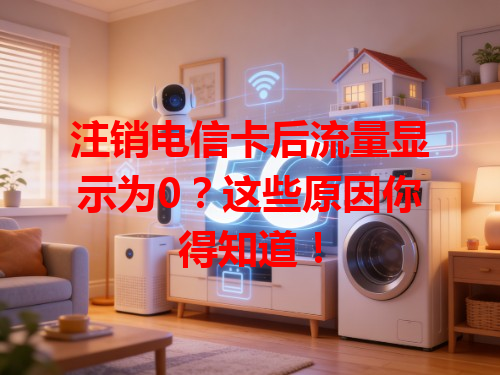 注销电信卡后流量显示为0？这些原因你得知道！