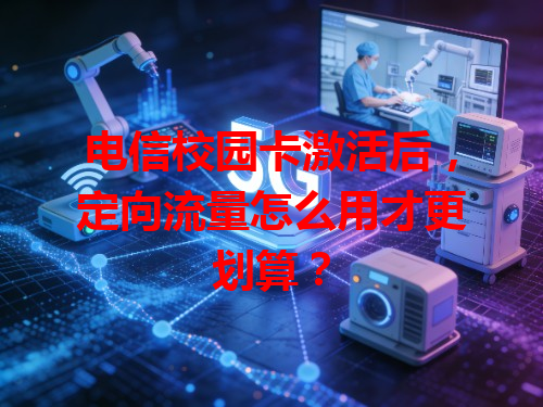 电信校园卡激活后，定向流量怎么用才更划算？