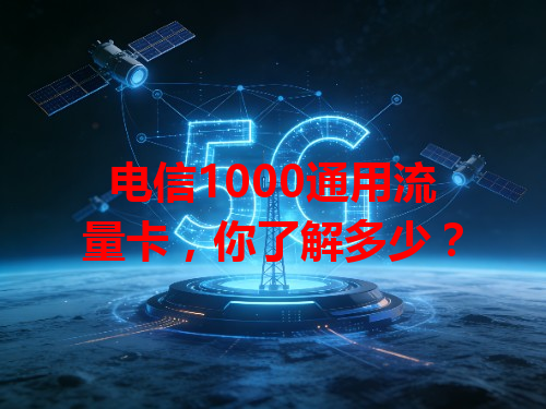电信1000通用流量卡，你了解多少？