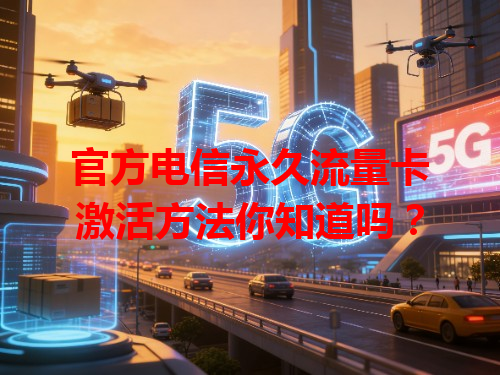 官方电信永久流量卡激活方法你知道吗？