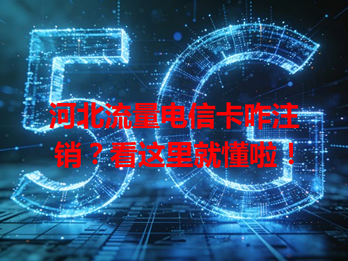 河北流量电信卡咋注销？看这里就懂啦！