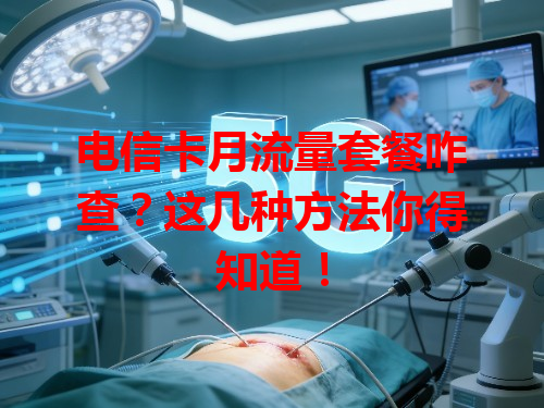 电信卡月流量套餐咋查？这几种方法你得知道！