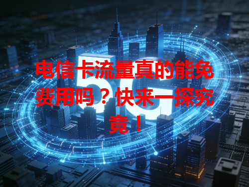 电信卡流量真的能免费用吗？快来一探究竟！