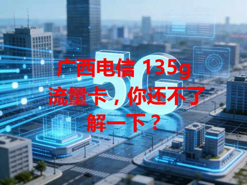 广西电信 135g 流量卡，你还不了解一下？