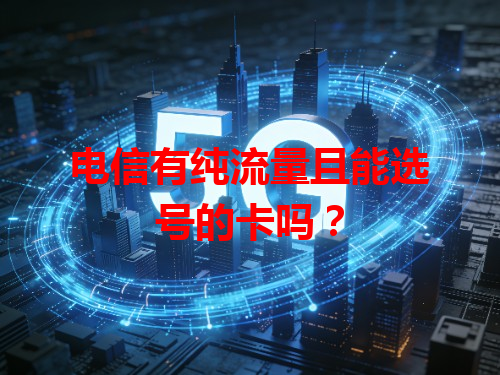 电信有纯流量且能选号的卡吗？