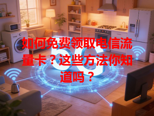 如何免费领取电信流量卡？这些方法你知道吗？