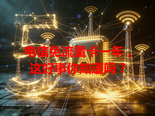 电信免流量卡一年，这好事你知道吗？