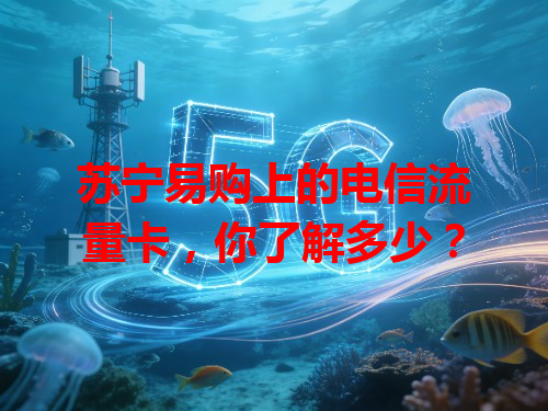 苏宁易购上的电信流量卡，你了解多少？