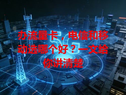 办流量卡，电信和移动选哪个好？一文给你讲清楚