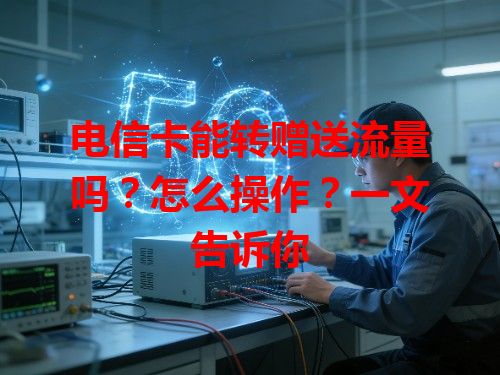 电信卡能转赠送流量吗？怎么操作？一文告诉你