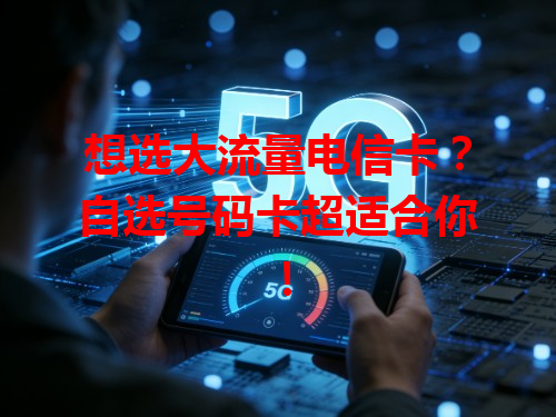 想选大流量电信卡？自选号码卡超适合你！