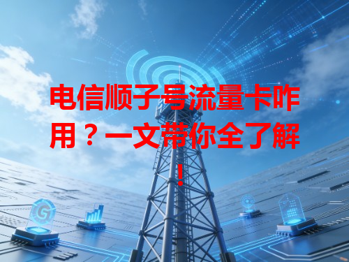 电信顺子号流量卡咋用？一文带你全了解！