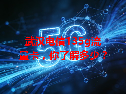 武汉电信135g流量卡，你了解多少？