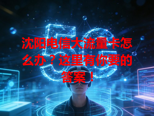 沈阳电信大流量卡怎么办？这里有你要的答案！