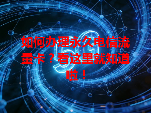 如何办理永久电信流量卡？看这里就知道啦！