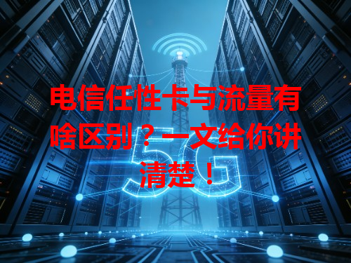 电信任性卡与流量有啥区别？一文给你讲清楚！