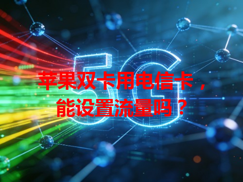 苹果双卡用电信卡，能设置流量吗？