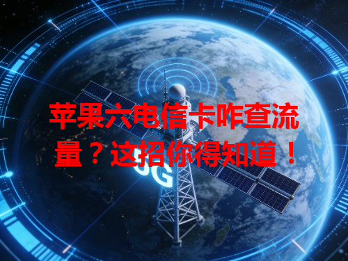 苹果六电信卡咋查流量？这招你得知道！