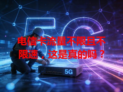 电信卡流量不限且不限速，这是真的吗？