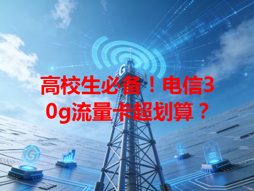 高校生必备！电信30g流量卡超划算？
