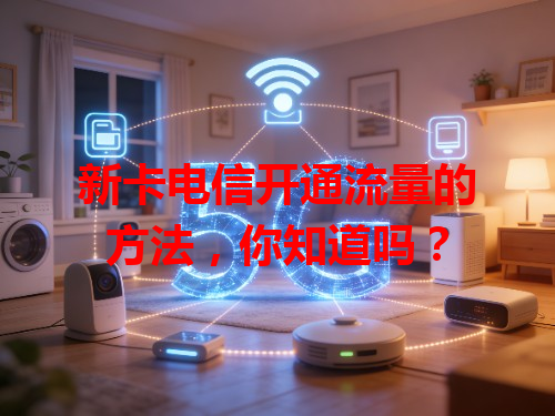 新卡电信开通流量的方法，你知道吗？