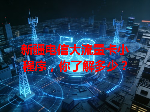 新疆电信大流量卡小程序，你了解多少？