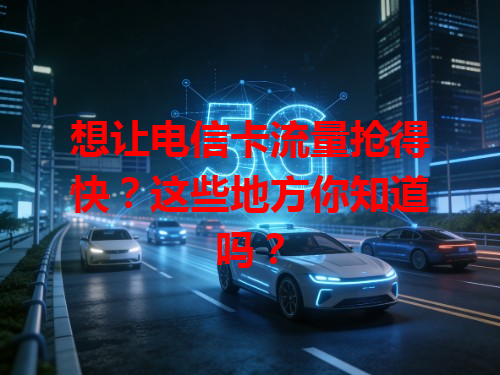 想让电信卡流量抢得快？这些地方你知道吗？