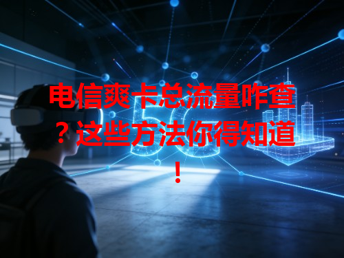 电信爽卡总流量咋查？这些方法你得知道！
