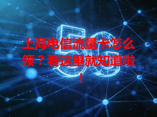上海电信流量卡怎么领？看这里就知道啦！
