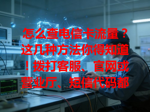 怎么查电信卡流量？这几种方法你得知道！拨打客服、官网或营业厅、短信代码都能查，手机营业厅超方便，流量复杂了解方法才踏实