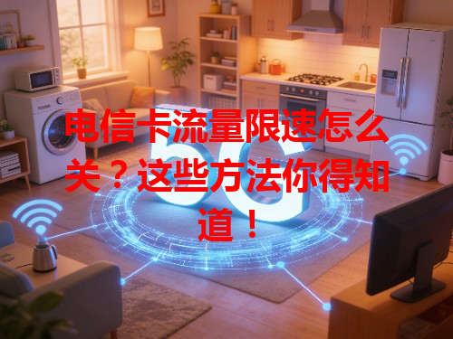 电信卡流量限速怎么关？这些方法你得知道！