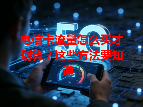 电信卡流量怎么买才划算？这些方法要知道！