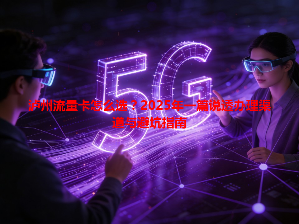 泸州流量卡怎么选？2025年一篇说透办理渠道与避坑指南