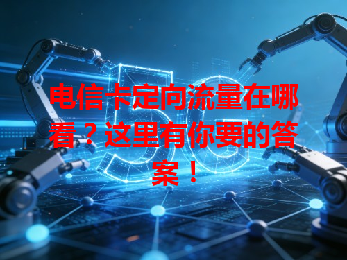 电信卡定向流量在哪看？这里有你要的答案！