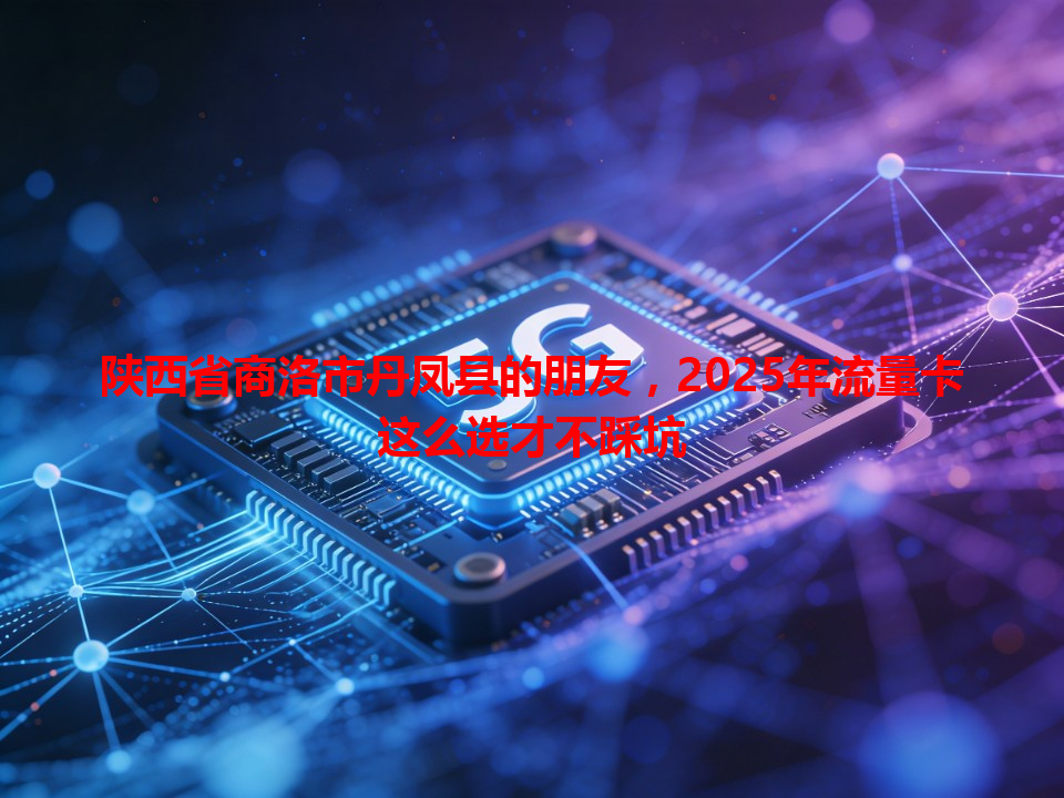 陕西省商洛市丹凤县的朋友，2025年流量卡这么选才不踩坑