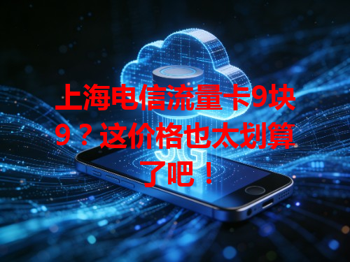 上海电信流量卡9块9？这价格也太划算了吧！