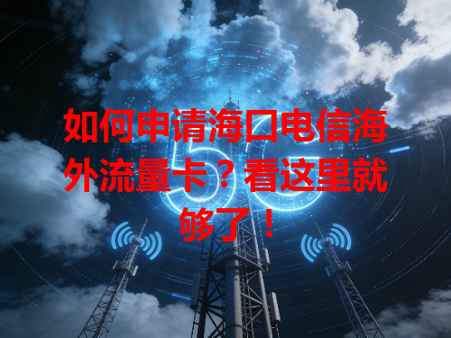 如何申请海口电信海外流量卡？看这里就够了！